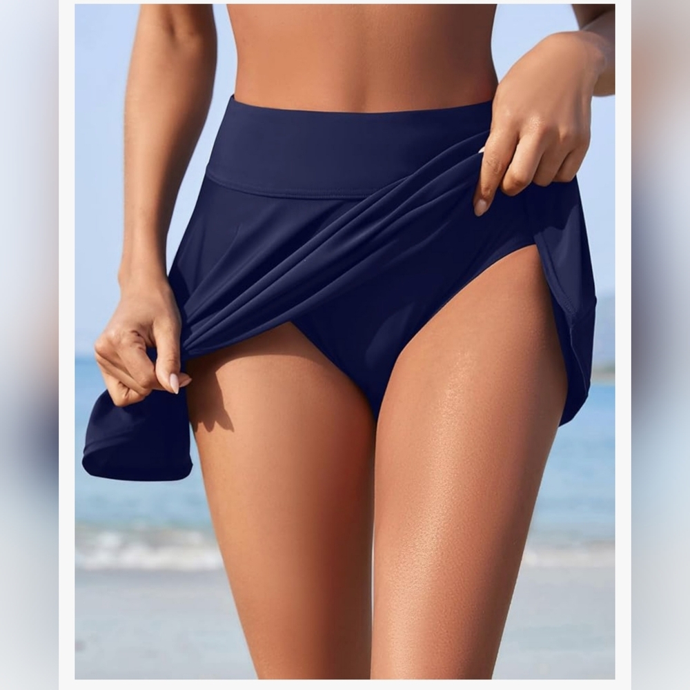 Aqua Eve BNWT Swim Bottom - Navy Blue - With Built In Undie -  18W